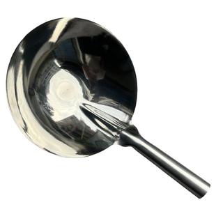 不锈钢水勺加厚老式厨房家用大号铁水瓢食堂勺连柄一体圆底水舀子