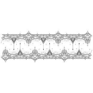 MG tattoo 性感蕾丝吊坠腿环唯美度假风夜店搭配妩媚遮疤纹身贴女