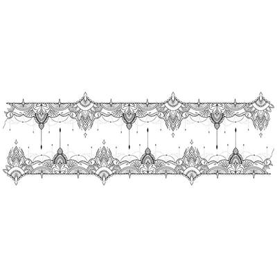 腿环唯美度假风夜店搭配纹身贴