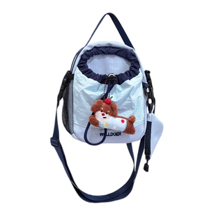 胡子鸡仔轻户外徒步运动便携水壶包男女百搭斜挎包轻便外出手机包