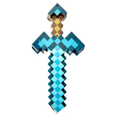 Minecraft我的世界周边变形钻石剑稿二合一儿童玩具武器模型