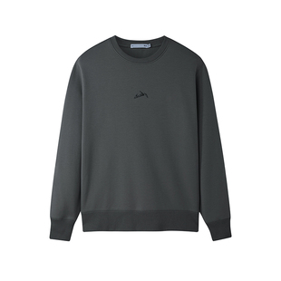 HLA/海澜之家卫衣25春秋新款简约时尚休闲无帽圆领套头运动套装男