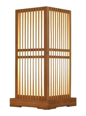 日式竹艺小台灯床头卧室