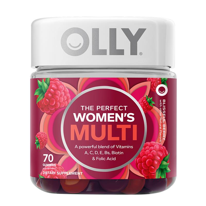 【买2享4】OLLY女性复合维生素ce软糖女叶酸生物素抵抗力VC70粒