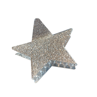 Gallery甜酷辣妹五角星抓夹小众y2k拼色细闪后脑勺发夹鲨鱼夹子女