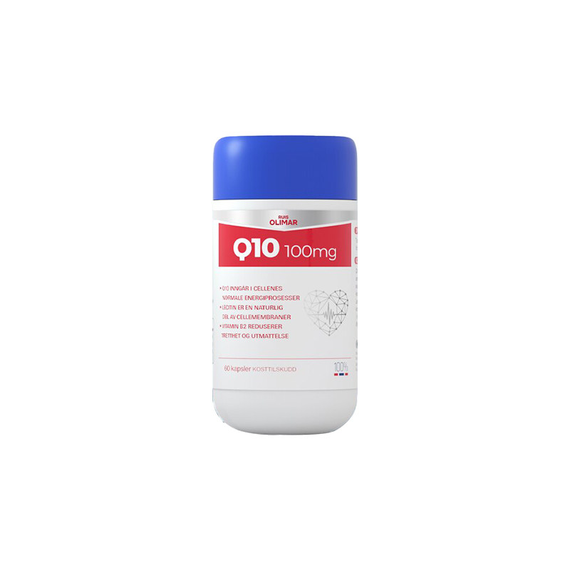 挪威直邮Ruis Olimar辅酶Q10成人中老年含卵磷脂100mg60粒