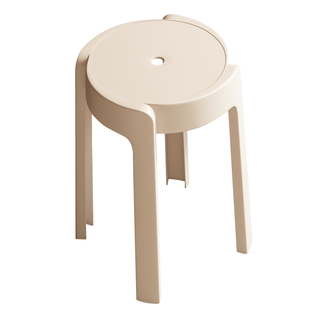 塑料凳子家用加厚熟料结实耐用圆凳可叠放收纳风车凳待客备用板凳