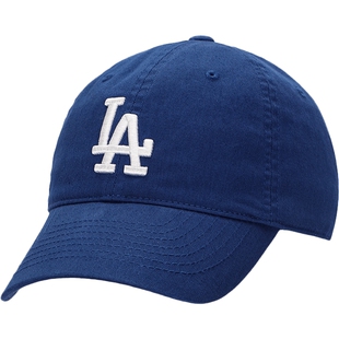 MLB帽子男帽女帽新款cp66大标棒球帽官方正品运动帽LA蓝色鸭舌帽