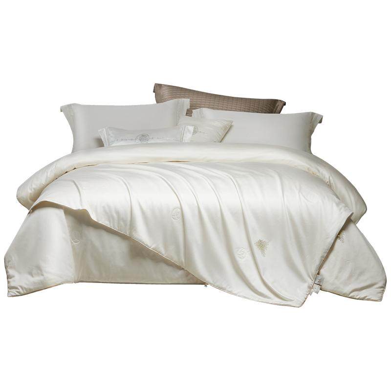 罗莱家纺100桑蚕丝被子黄金丝春秋被加厚冬被二合一被芯陪嫁喜被