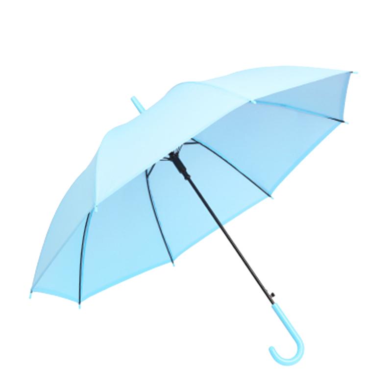 日系长柄透明磨砂雨伞直杆小清新