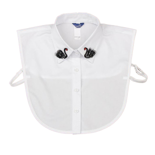 秋冬纯棉假领子女士衬衫配饰百搭装饰假领木耳边韩国假衣领白衬衫