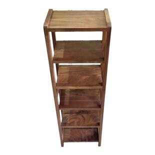 北美黑胡桃木花架实木双层花几新中式禅意盆景架客厅落地置物架子