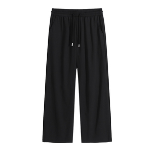 班尼路SK系列冰丝裤子男款夏季青少年黑色直筒卫裤高弹运动裤潮A