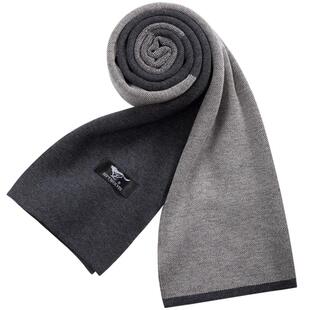 七匹狼围巾男冬季毛线针织围脖冬天保暖男士羊毛高档新年生日礼物