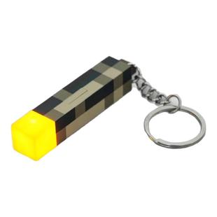 我的世界火把钥匙扣挂件mc周边迷你火炬火把灯dream书包手办公仔