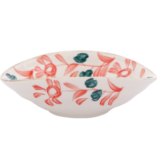 日式小菜碟前菜碟异形盘浅口碗复古手绘陶瓷盘子餐厅凉菜盘水果盘