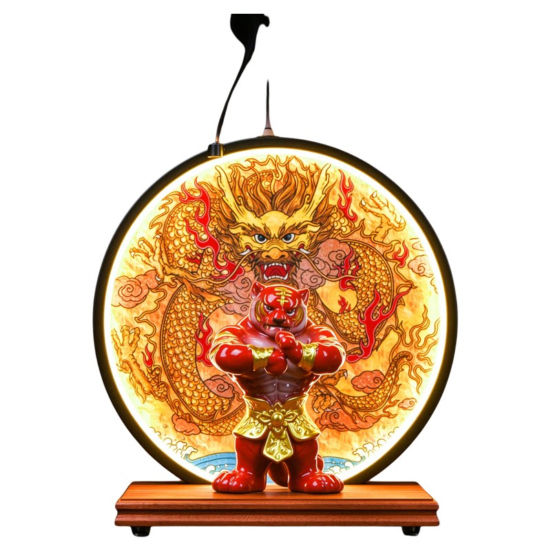 虎将军虎爷招财镇宅肌肉虎摆件