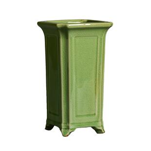 四方形兰花专用花盆高款中式复古飘枝室内造景绿植桌面盆景盆陶瓷