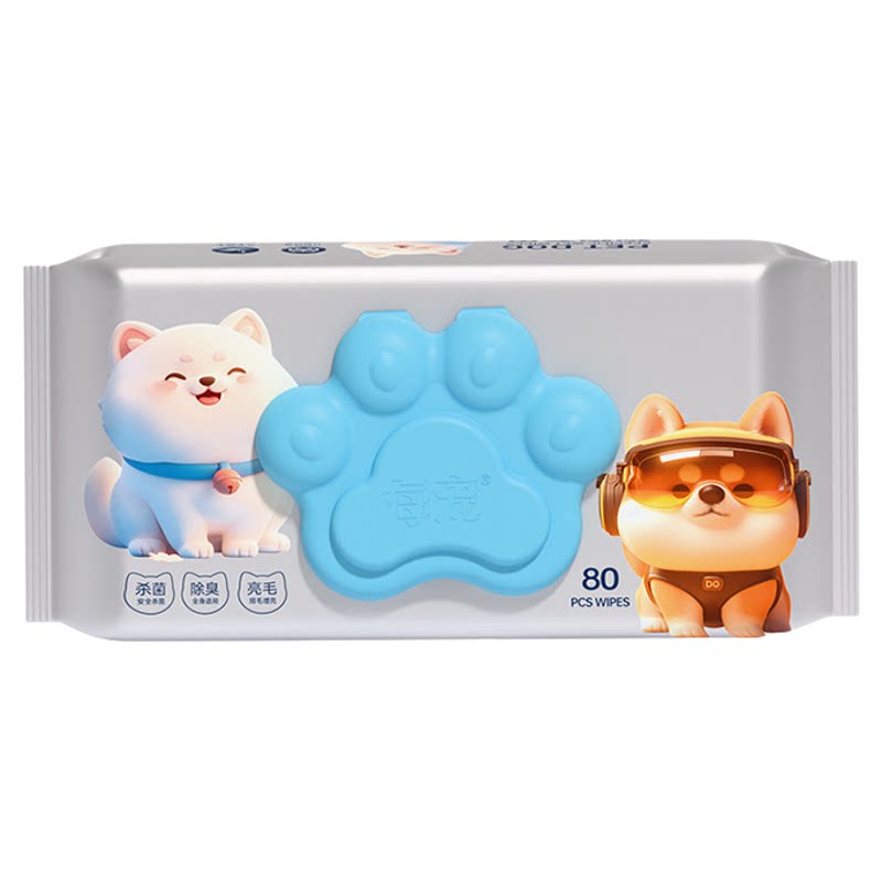 法斗狗狗宠物湿巾杀菌除臭清洁