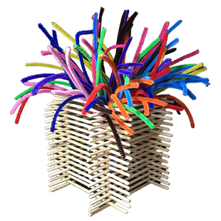 线立体构成 点线面综合立构作品作业 软硬线构筷子胶枪手工材料包