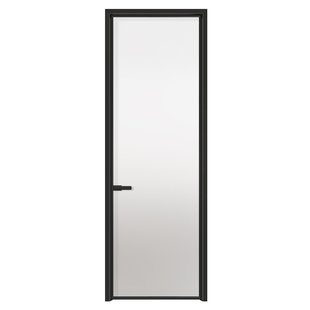 美心合金门卫生间厨房阳台平开门单层钢化玻璃窄边框定制尺寸K400