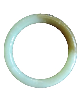 新疆老料女款玉镯子带皮