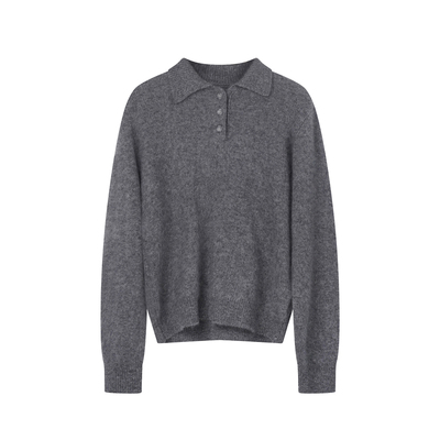 100%羊毛翻领毛衣针织打底衫