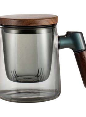 加厚泡茶壶轻奢高档晨茗玻璃茶壶