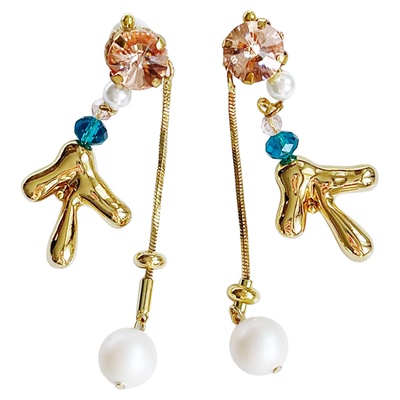 珊瑚Cain霞度小海角耳针耳夹