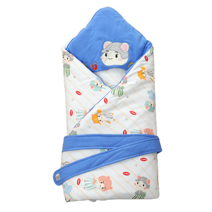 良良婴儿抱被新生儿包被春夏初生宝宝用品加厚抱毯被子产房包巾0