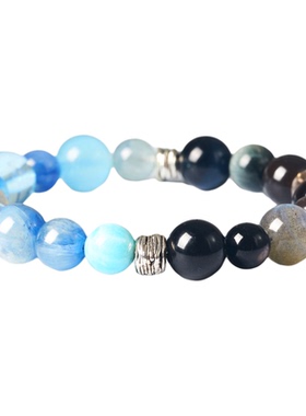 海蓝宝手串高级感手链