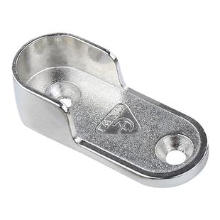 衣柜挂衣杆加厚衣托座扁衣管法兰座衣通杆衣柜锌合金衣托五金配件