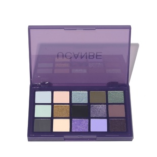 ucanbe15色眼影盘树妖绿色系小烟熏妆彩色玩妆变色龙珠光爆闪眼影