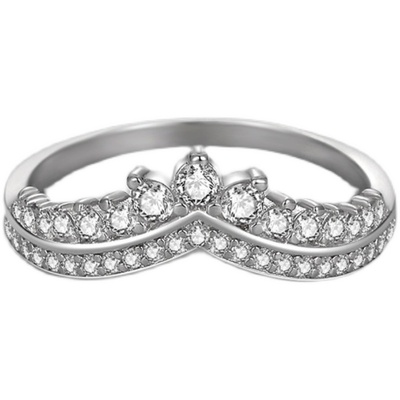 轻奢18k金公主风礼物钻石戒指