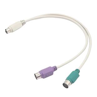 原装正品 PS2一分二转键盘鼠标转接口 圆头工控机原装线ps2转接线