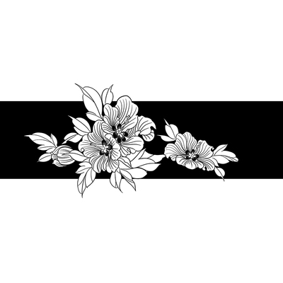 zingtattoo浮世绘手环超酷黑白暗黑系日式纹身贴男花臂防水防汗