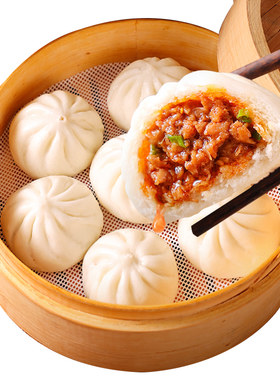 三全小笼包杭州风味发面鲜肉包子