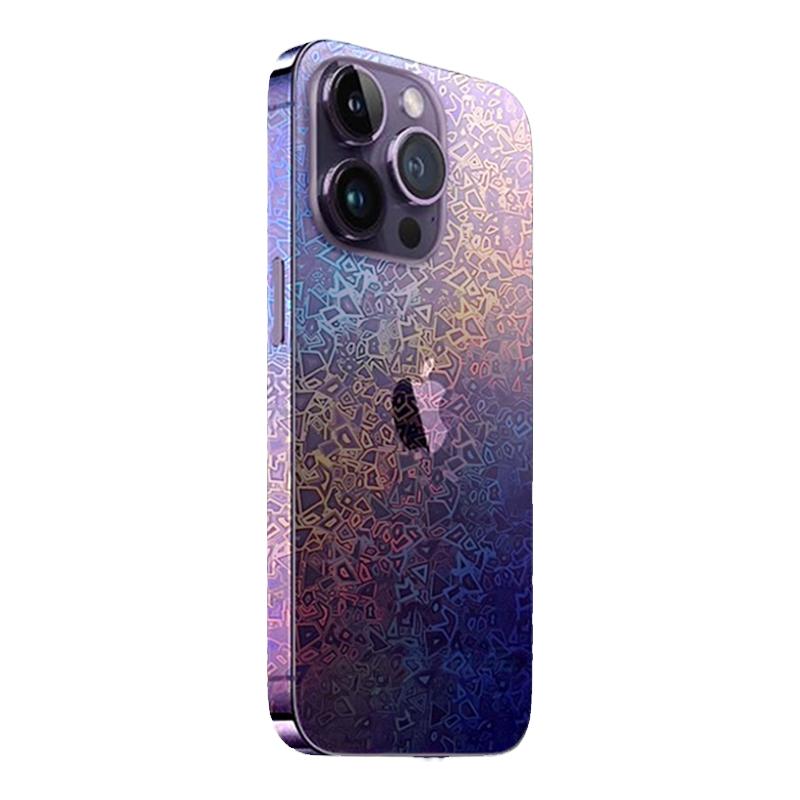 适用iPhone16pro全包背膜15promax镭射苹果14超薄边框膜max镜头贴纸plus散热12透明侧边保护min