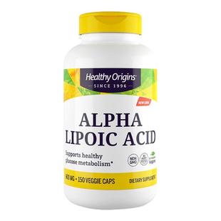 ALA阿尔法硫辛酸600毫克150粒Alpha Lipoic美国Healthy Origins
