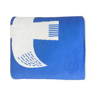 北欧风原创飞鸟集纯棉针织盖毯设计师款现代简约沙发毯儿童毛毯子