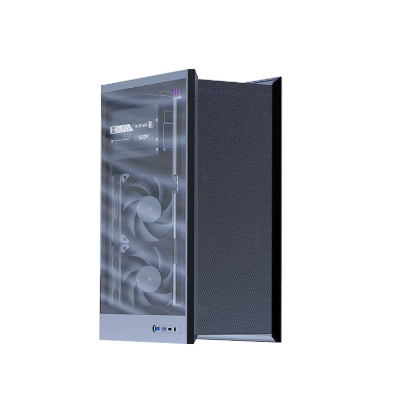 E300L侧透铝合金mesh网板ATX电源紧凑360水冷模块化立式MATX机箱