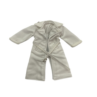 阿巳2.0衬衣短裤D妹D男Bjd ob11妖精12分素体娃娃衣长款风衣