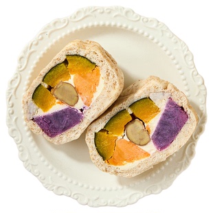 五谷丰登馒头紫薯芋头干酪夹心馒头半成品乳酪杂粮馒头某马平替