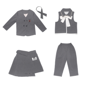 特价女童春季新款开学季jk制服西装外套上衣裤子半裙子衬衫领子