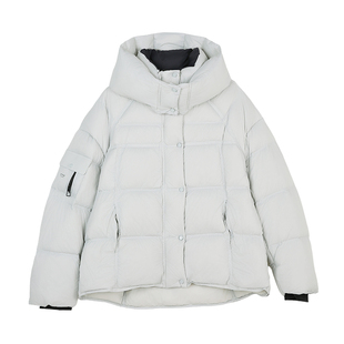 云上生活【月下绒雪】90白鸭绒哑光轻薄连帽羽绒服2025冬季外套女
