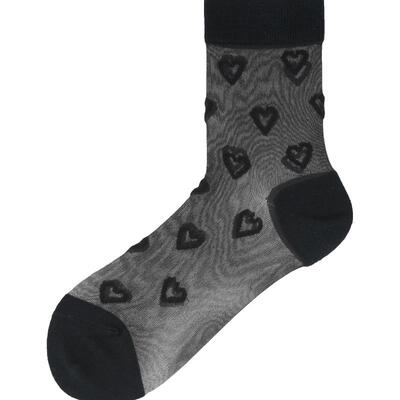 Tabio心形袜子女玻璃丝袜耐穿