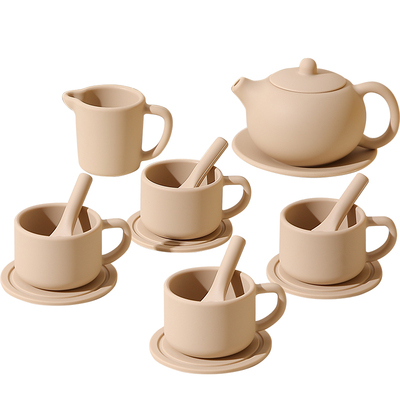 创意可爱儿童泡茶壶硅胶茶具套装