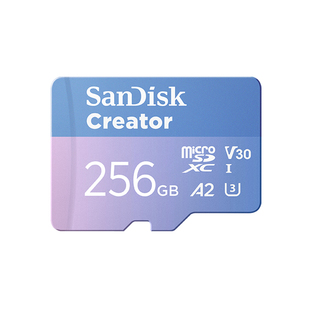 闪迪256G高速内存卡 A2 V30 MicroSD存储卡 512GB TF卡 GoPro配件