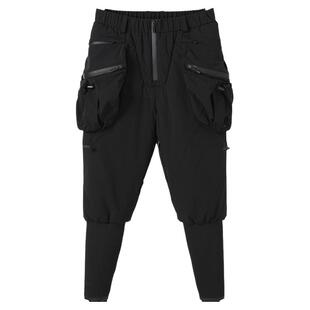 诺凡希束脚裤男冬季大码修脚个性纯色休闲裤痞帅炸街保暖防风棉裤