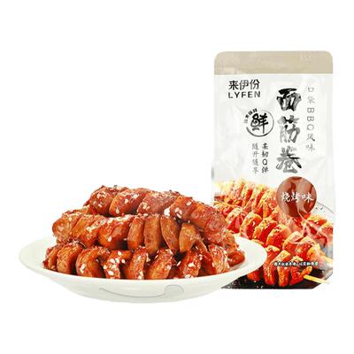 来伊份面筋卷烧烤味辣条小吃零食